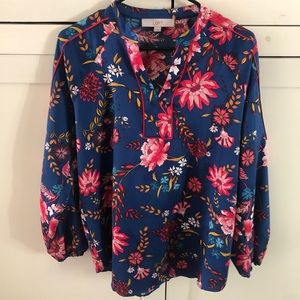 Loft vibrant silky top (medium)